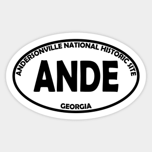 Andersonville National Historic Site oval Sticker